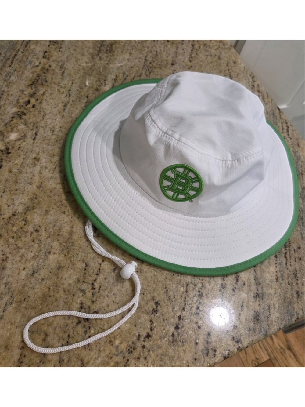 Boston Bruins TD Bank Safari Fisherman Hat TD Bank White Green Bucket Boonie